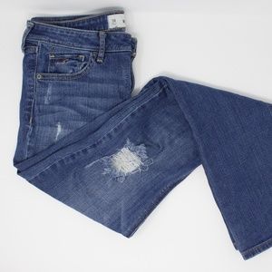 Hollister Ripped Boot Cut Jeans Size 9R